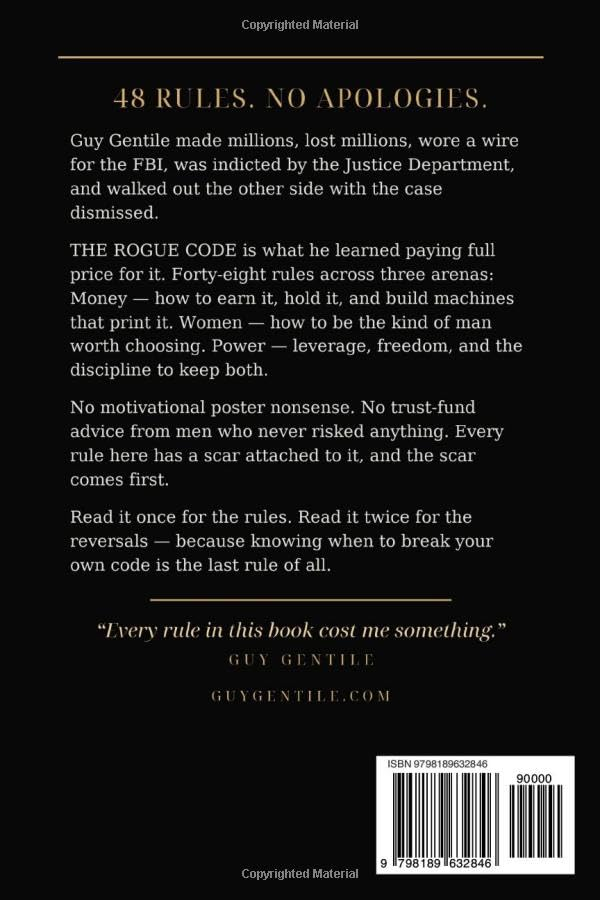 The Rogue Code by Guy Gentile — back cover