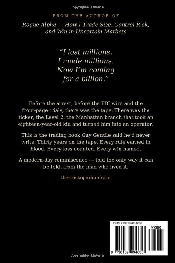 The Stock Operator by Guy Gentile — back cover