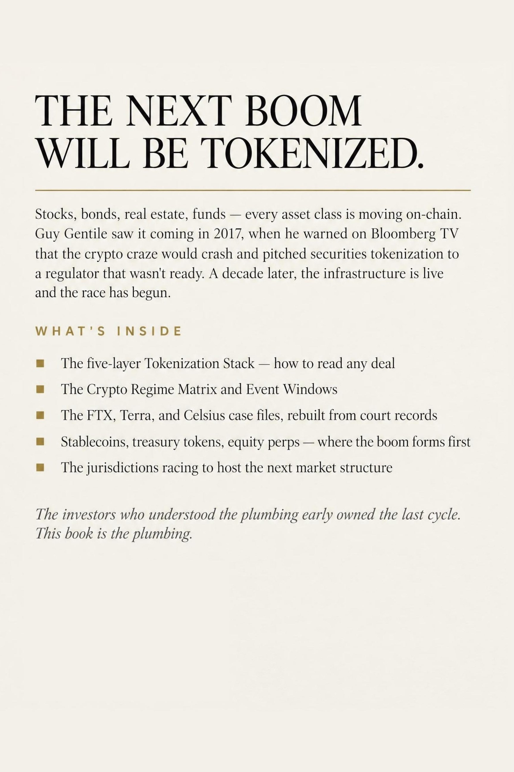 Tokenized back cover